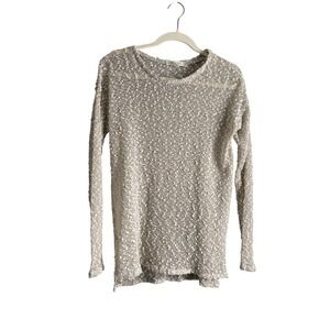 Aéropostale Women's Knit Sweater XS‎ Silver Sparkle Long Sleeve